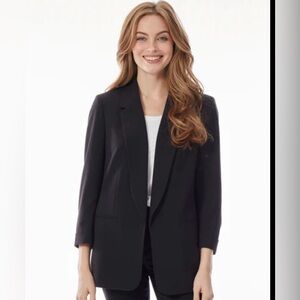 Women’s 14W Jones Studio Separates Jacket Black Single Button - jacket only (34)